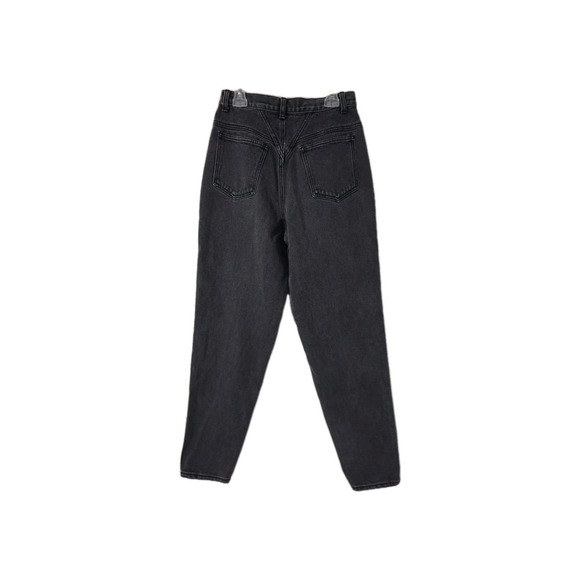 Vintage 80s 90s Black Denim Tapered Jeans Womens Size 9 - Picture 3 of 3